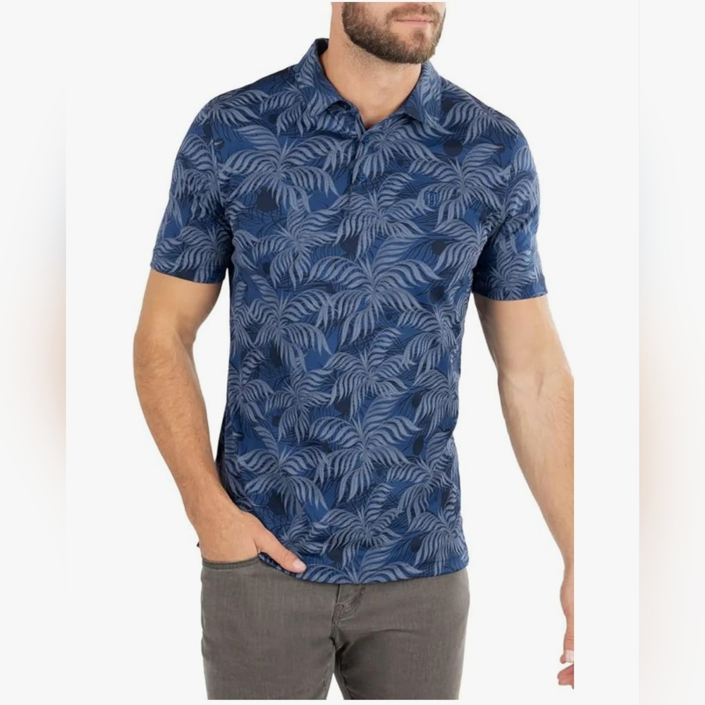 Travis Mathew Prestige Performance Blue Mountain Down Golf Polo